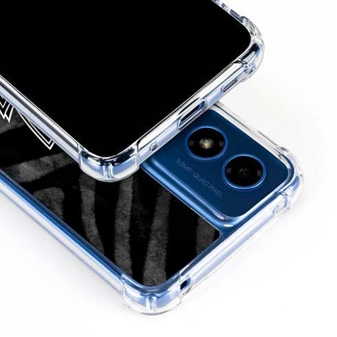 NBA Dallas Mavericks Black Animal Print Moto G 5G (2024) Clear Case